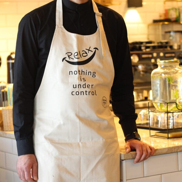 Βαμβακερή Ποδιά Μαγειρικής χωρίς Τσέπη - Divine Vibes