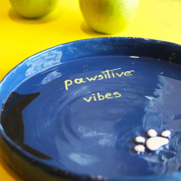 Handmade Ceramic Dish “Pawsitive Vibes” - Divine Vibes