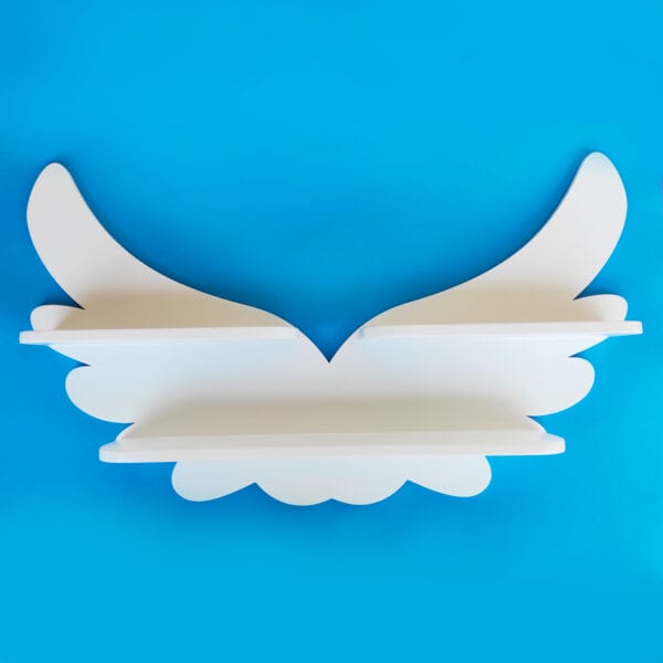 Wooden Shelf White “Angel Wings” - Divine Vibes