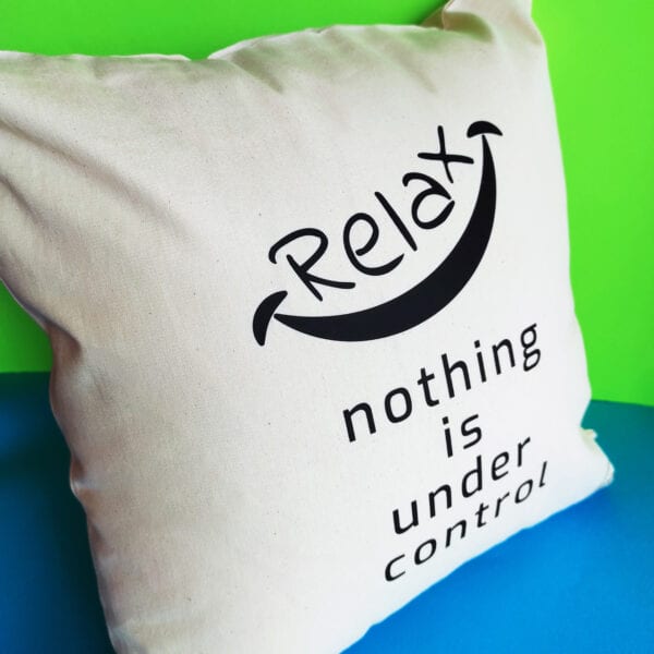Canvas Cushion "Relax" - Divine Vibes