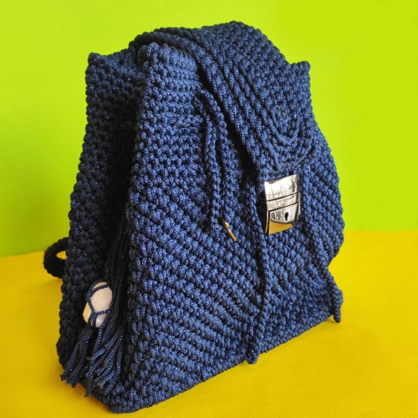 Sac Tricoté à la Main en Laine avec Cristal - Divine Vibes