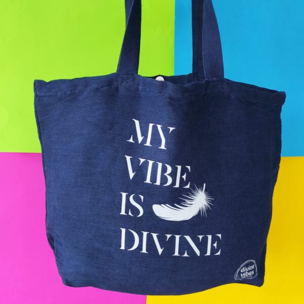 Μεγάλη Τσάντα Juco "My Vibe is Divine" - Divine Vibes